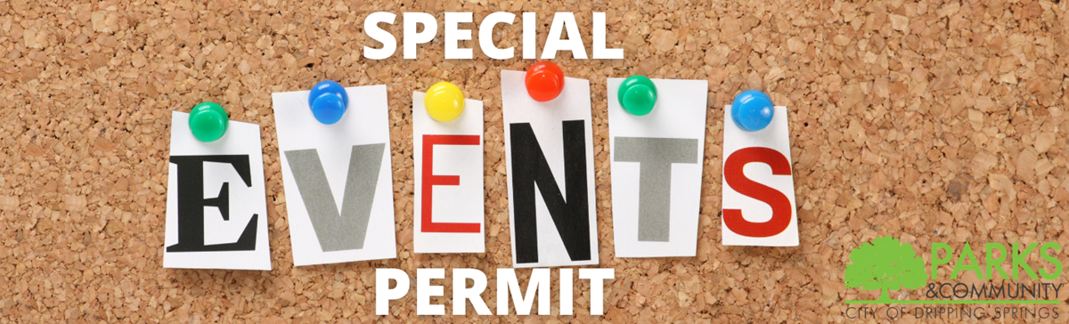 SPECIAL EVENTS PERMITS Banner